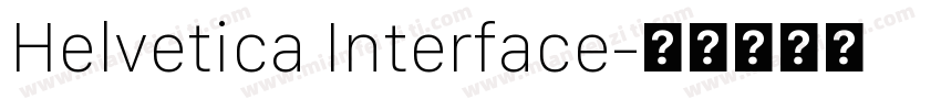 Helvetica Interface字体转换